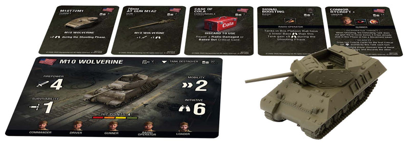 World of Tanks Battlefront U.S.A. Tank Platoon (M3 Lee, M4A1 75mm Sherman, M10 Wolverine) Miniatures Expansion Pack Multi