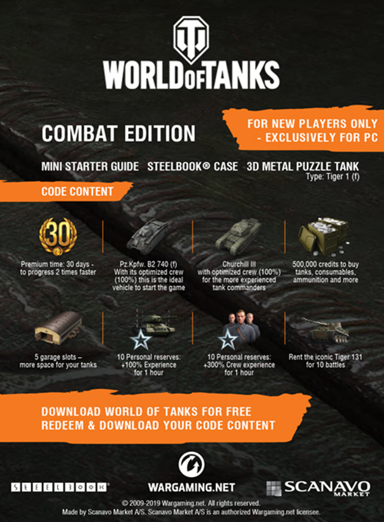 World of Tanks PC Combat Edition Starter Pack